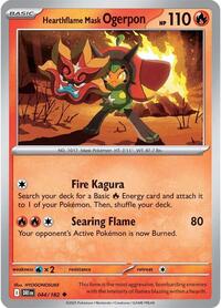 Hearthflame Mask Ogerpon 044/182 · Reverse Holo