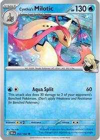 Cynthia's Milotic 053/182 · Reverse Holo