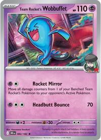 Team Rocket's Wobbuffet 082/182 · Reverse Holo