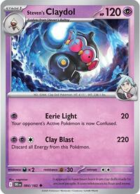 Steven's Claydol 084/182 · Reverse Holo