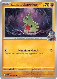 Team Rocket's Larvitar 094/182 · Reverse Holo