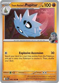 Team Rocket's Pupitar 095/182 · Reverse Holo