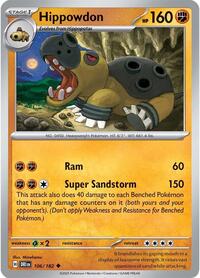 Hippowdon 106/182 · Reverse Holo