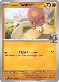Arven's Toedscool 109/182 · Reverse Holo
