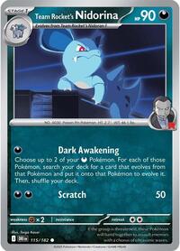 Team Rocket's Nidorina 115/182 · Reverse Holo