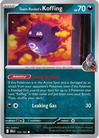 Team Rocket's Koffing 125/182 · Reverse Holo