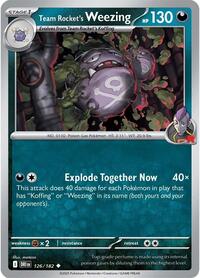 Team Rocket's Weezing 126/182 · Reverse Holo
