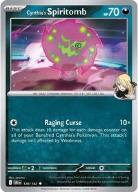 Cynthia's Spiritomb 129/182 · Reverse Holo