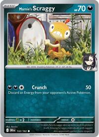 Marnie's Scraggy 132/182 · Reverse Holo