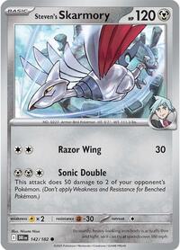 Steven's Skarmory 142/182 · Reverse Holo
