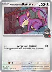 Team Rocket's Rattata 147/182 · Reverse Holo