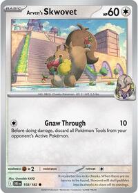 Arven's Skwovet 158/182 · Reverse Holo