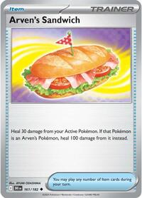 Arven's Sandwich 161/182 Destined Rivals Pokémon card