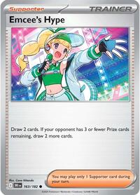 Emcee's Hype 163/182 Destined Rivals Reverse Holo Pokémon card