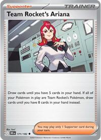Team Rocket's Ariana 171/182 Destined Rivals Reverse Holo Pokémon card