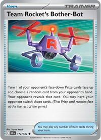 Team Rocket's Bother-Bot 172/182 Destined Rivals Reverse Holo Pokémon card
