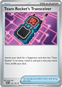 Team Rocket's Transceiver 178/182 Destined Rivals Reverse Holo Pokémon card