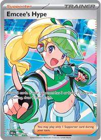 Emcee's Hype 220/182 Destined Rivals Pokémon card