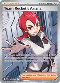 Team Rocket's Ariana 224/182 Destined Rivals Pokémon card