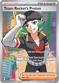 Team Rocket's Proton 227/182 Destined Rivals Pokémon card