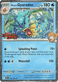 Misty's Gyarados (Prerelease) 049/182