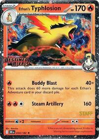 Ethan's Typhlosion (Prerelease) [Staff] 034/182