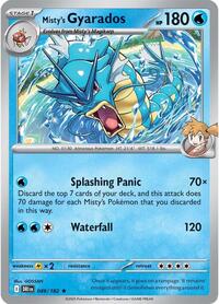 Misty's Gyarados (Non-holo) 049/182