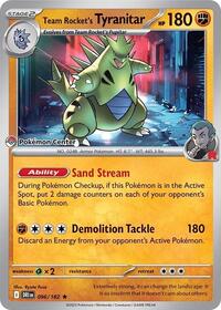 Team Rocket's Tyranitar (Pokemon Center Exclusive) 096/182