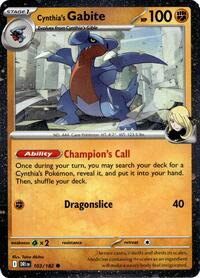 Cynthia's Gabite (Cosmos Holo) 103/182