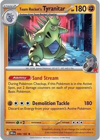 Team Rocket's Tyranitar (Non-holo) 096/182
