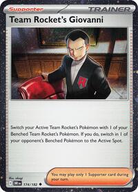 Team Rocket's Giovanni (Cosmos Holo) 174/182 Miscellaneous Cards & Products Pokémon card