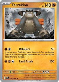 Terrakion 054/086 · Reverse Holo