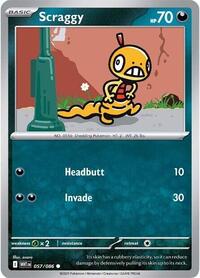 Scraggy 057/086 · Reverse Holo