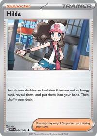 Hilda 084/086 White Flare Reverse Holo Pokémon card