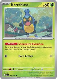 Karrablast 009/086 · Reverse Holo