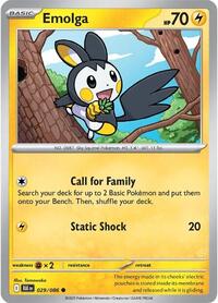 Emolga 029/086 · Reverse Holo