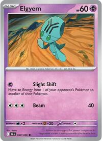 Elgyem 040/086 · Reverse Holo