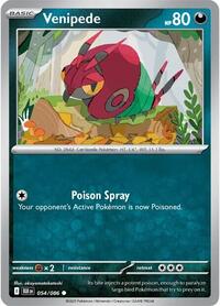 Venipede 054/086 · Reverse Holo