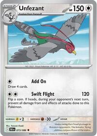 Unfezant 073/086 · Reverse Holo