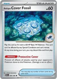 Antique Cover Fossil 080/086 Black Bolt Reverse Holo Pokémon card