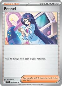 Fennel 082/086 Black Bolt Reverse Holo Pokémon card