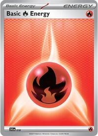 Basic Fire Energy 018 Scarlet & Violet Energies Reverse Holo Pokémon card