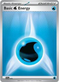 Basic Water Energy 019 Scarlet & Violet Energies Reverse Holo Pokémon card