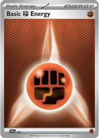 Basic Fighting Energy 022 Scarlet & Violet Energies Reverse Holo Pokémon card