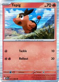 Tepig (Unova Poster Collection) 011/086