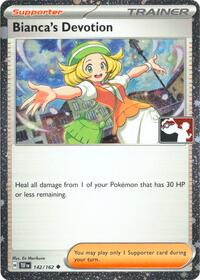 Bianca's Devotion (Cosmos Holo) 142/162 Prize Pack Series Cards Pokémon card