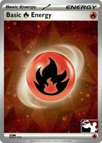 Basic Fire Energy (Cosmos Holo) 010 Prize Pack Series Cards Pokémon card