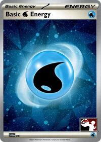 Basic Water Energy (Cosmos Holo) 011 Prize Pack Series Cards Pokémon card