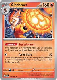 Cinderace 028/132 · Reverse Holo