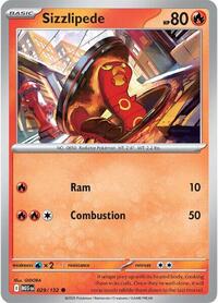 Sizzlipede 029/132 · Reverse Holo